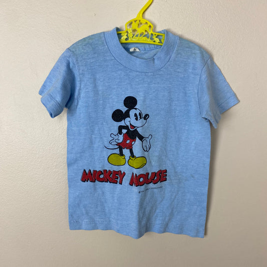 1970s Mickey Mouse T-Shirt, Double Sided, Size 4T