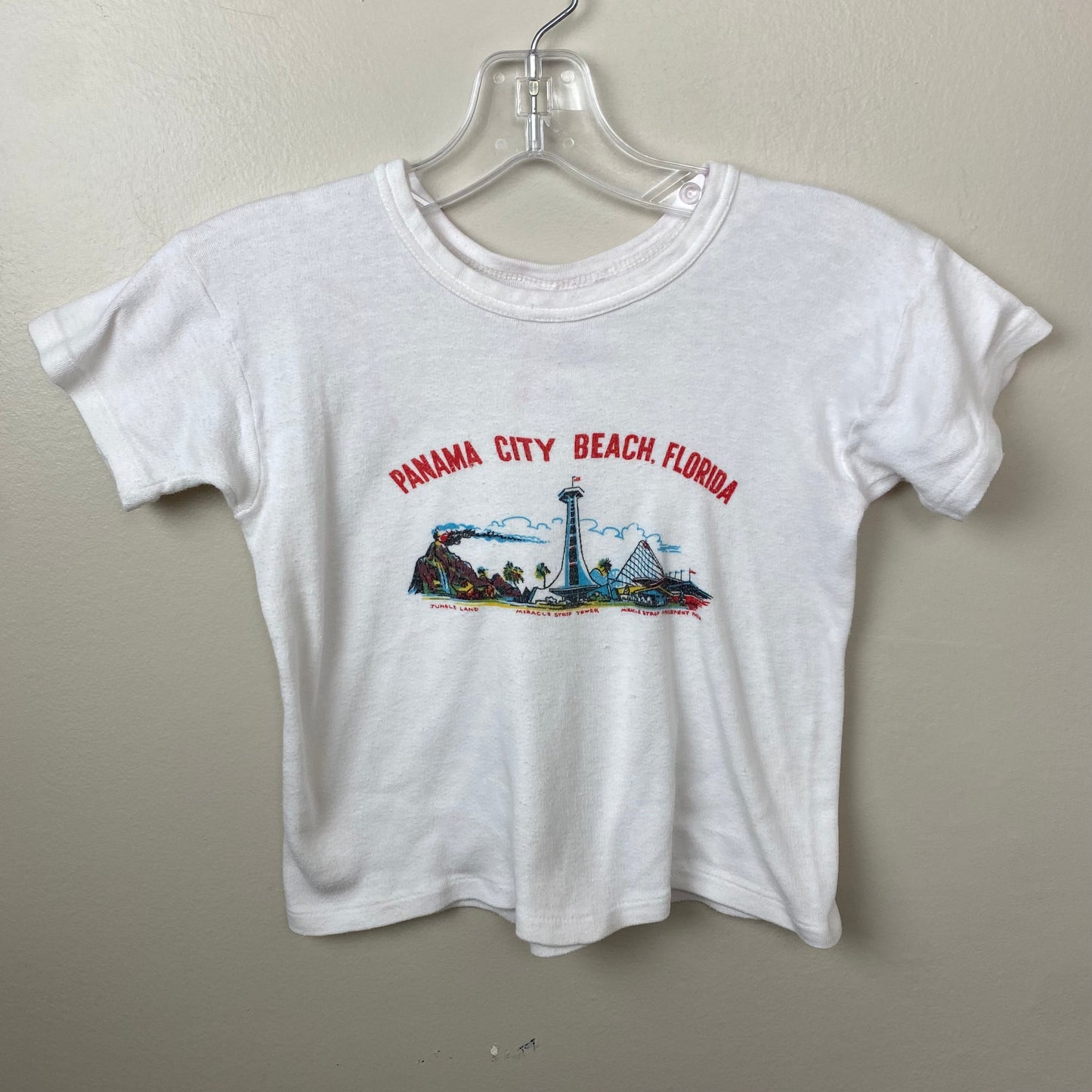 1960s Panama City Beach T-Shirt, Kids Size 8-10/Adult Size XS